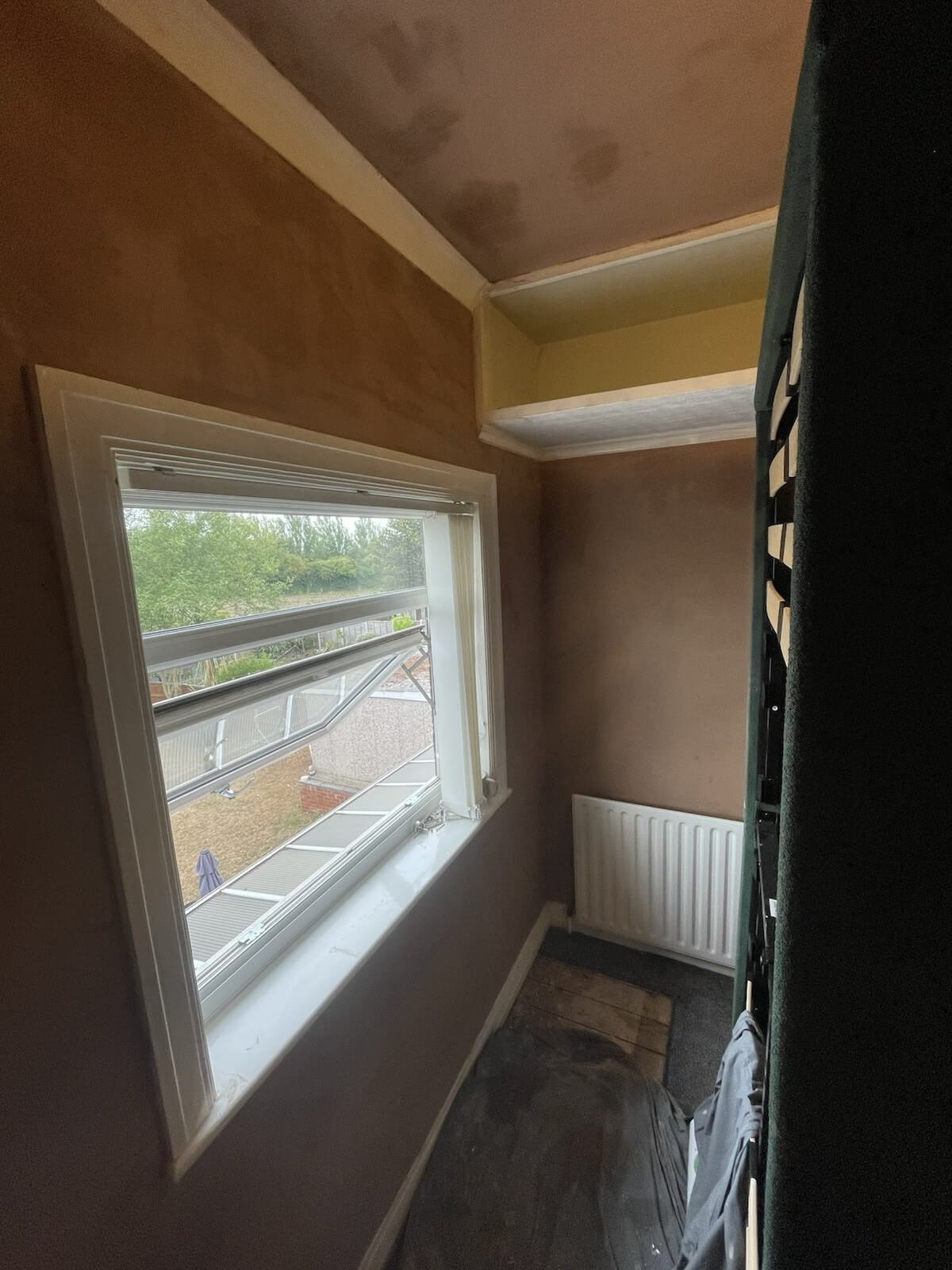 Finished plaster wall